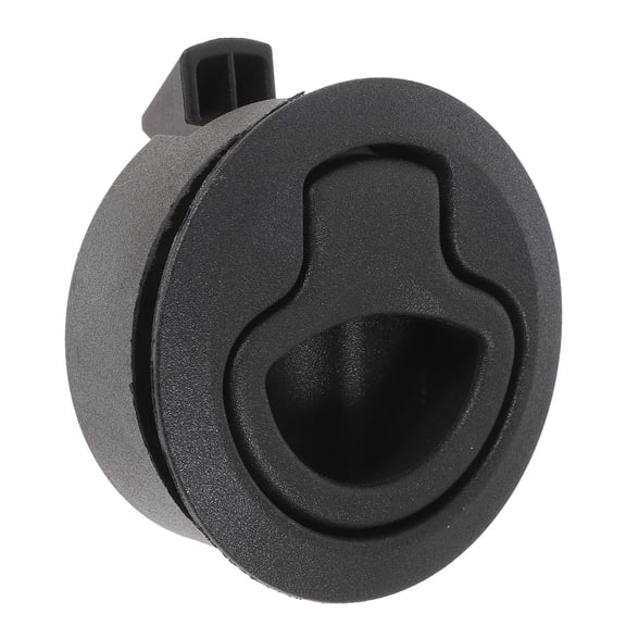 OFFIGAM Black Marine Flush Mount Latch Lock, UV Stabilized Plastic Boat Door Hatch Latch for Cabin Deck RV Replacement Hardware