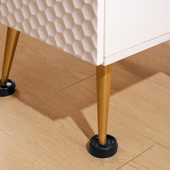 OFFIGAM 4Pcs Washer Vibration Pads Black PVC Heavy Duty Anti Slip Mat for Home Use