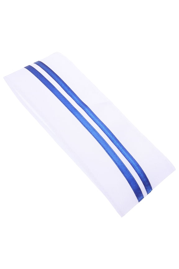 Durable Cotton Small Chef Hat with Stylish Blue Edge for Cooking and Baking