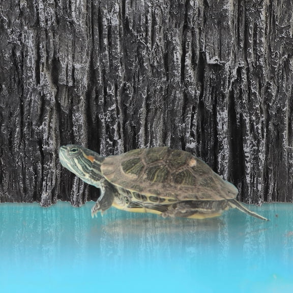 OFFIGAM Dark Grey Reptile Background Board Made of PU Material for Terrarium and Aquarium Decoration