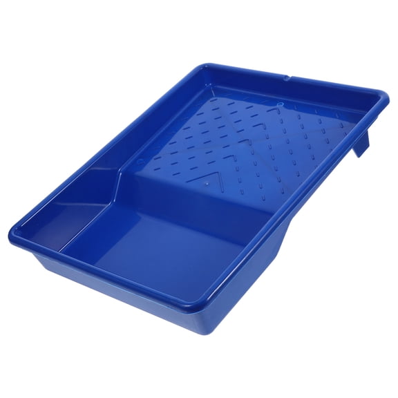 OFFIGAM Durable Plastic Paint Holder Tray Blue with Roller Frame Design for Wall Painting