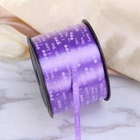OFFIGAM Durable Polyester Purple Heart Curling Ribbon for Valentines Balloon and Craft Decoration