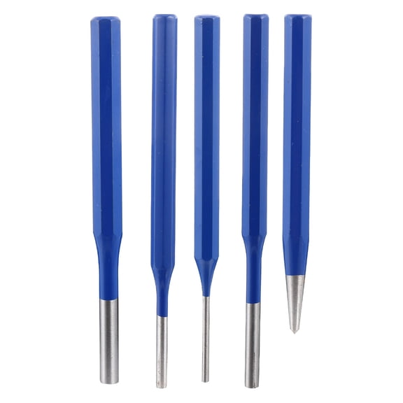 OFFIGAM 5Pcs Positioning Punch Chromium Vanadium Steel Cylindrical Tool
