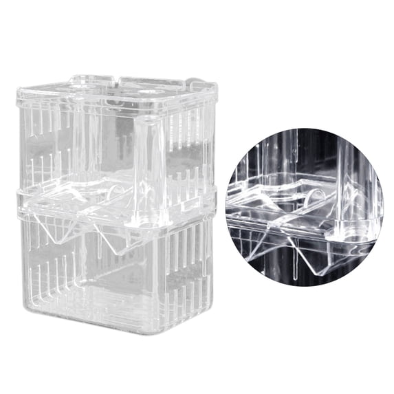 OFFIGAM Transparent Plastic Fish Breeding for Hatchery - , Efficient Fish Box for
