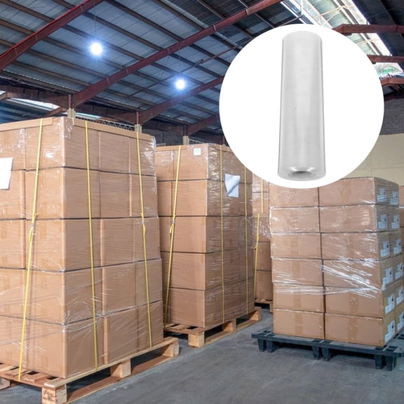 OFFIGAM Clear Stretchable Plastic Wrap 20cm Wide 2.2 Mil Thickness Industrial Packaging Film