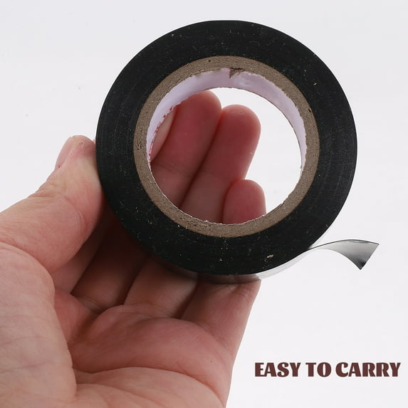 OFFIGAM Black Electrical Insulation Tape 5-Pack PVC Adhesive Tape for Industrial, Electrical, and Home Applications