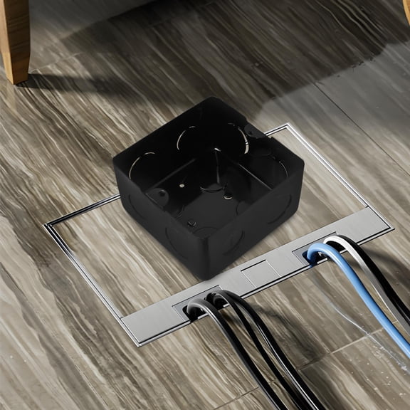 OFFIGAM Electrical Floor Outlet Box with Concealed Design for Living Room and Bedroom