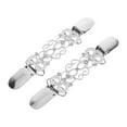 thumbnail image 1 of OFFIGAM Stylish Rhinestone Cinch Clips for Cardigans and Sweaters, 2-Piece Set, Perfect for Everyday Wear and Travel, 1 of 8