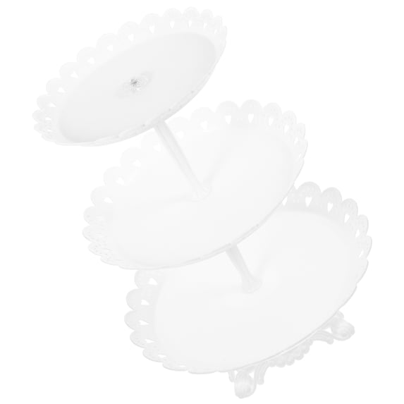 OFFIGAM Elegant White Decorative Cake Stand for Weddings, Birthday ...
