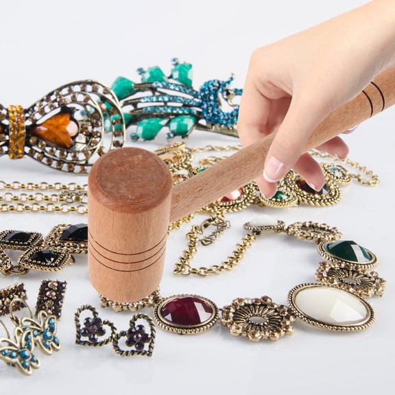 OFFIGAM Multi Purpose Jewelry Shaping Hammer with Comfortable Wooden Handle