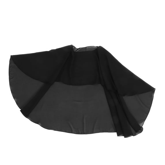 OFFIGAM Elegant Design Dress Cape Summer Wraps Breathable Longlength Coverage For Women Summer Weddings 1Pcs Black