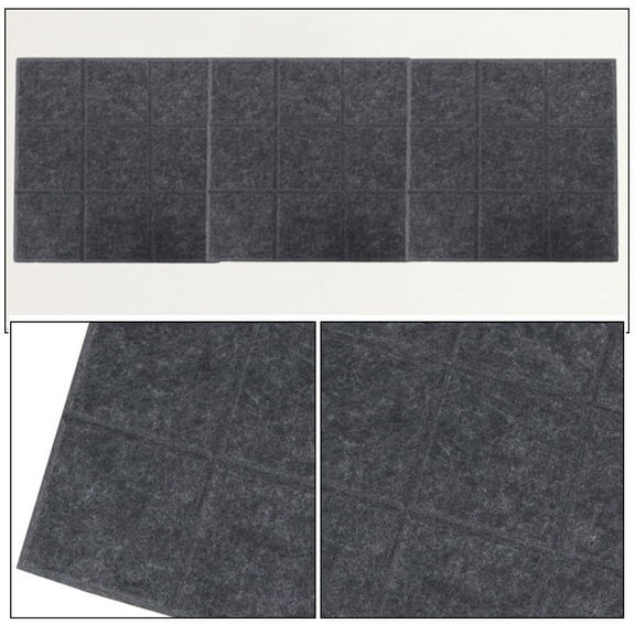 OFFIGAM Set of 3 Black Felt Memo Boards for Wall Decoration, Message Display, Office, Home, Classroom Use