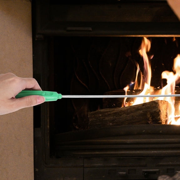 OFFIGAM Steel Fireplace Poker Fire Hook Tool for Indoor Fireplace Use, Firewood Handling Set