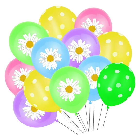 OFFIGAM Flower Balloons Decorations MultiColored Latex Balloons Birthday Decoration for All Ages 62Set