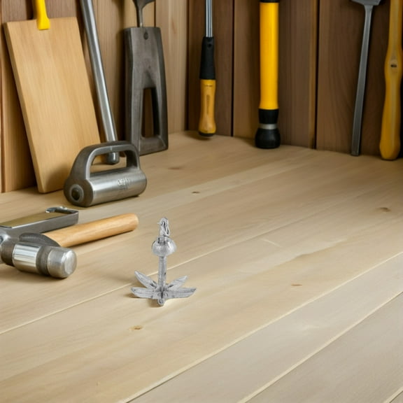 OFFIGAM Portable Folding Boat Anchor Corrosion Resistance Silver 1Pack