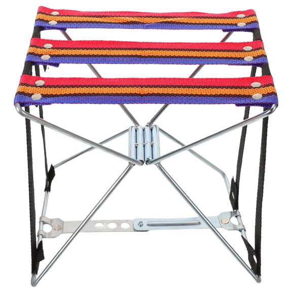 OFFIGAM Foldable Portable Footrest Stool Lightweight Folding Stool Chair for Home and Fishing