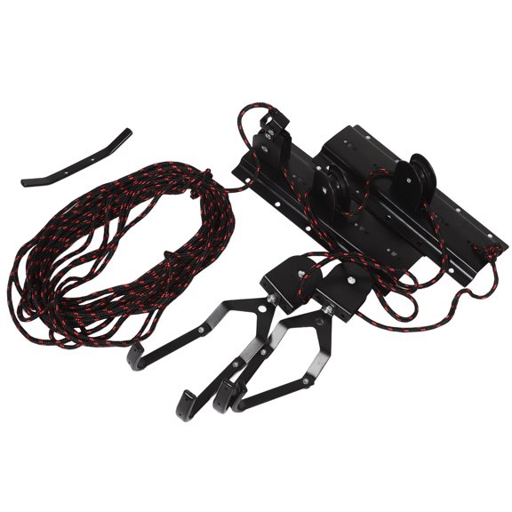 OFFIGAM Garage Bike Storage 1 Set Overhead Pulley System Steel Bike Hoist For Bicycles And Ladders