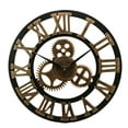 thumbnail image 1 of OFFIGAM Golden Industrial Gear Wall Clock, Creative Chic Hanging Decor for Home, Office, Living Room Decoration, 1 of 5
