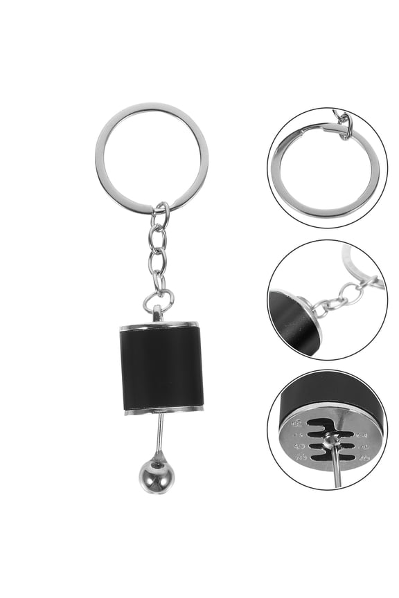 Alloy Gear Shifter Keychain Travel, Key Stress Relief Toy, 1 Set