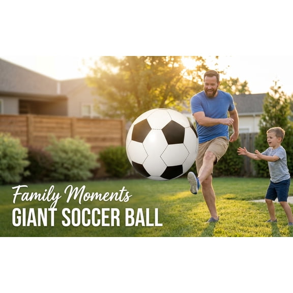 OFFIGAM Inflatable Beach Soccer Ball PVC White Multifunctional Quick Inflate