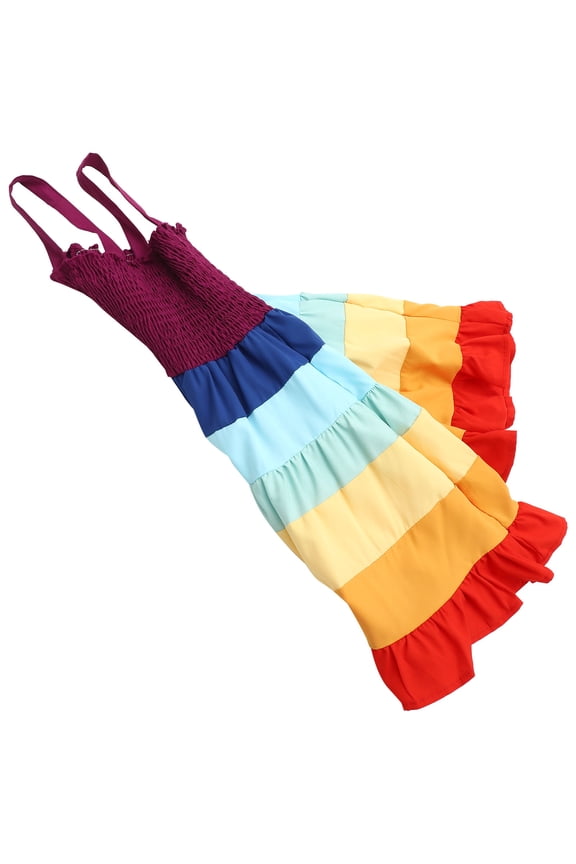 Girls Sleeveless Dress One-piece Skirt Cotton 1Pack for Masquerade