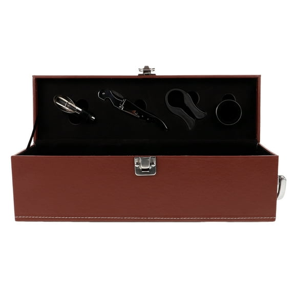 OFFIGAM Glass Bottle Packaging Bag Wine Bottle Carrier Brown 1Pack