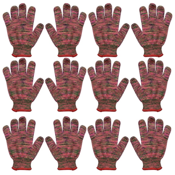 OFFIGAM 12Pairs Protective Gardening Gloves Non Slip Flexible Gloves for Indoor Outdoor Use