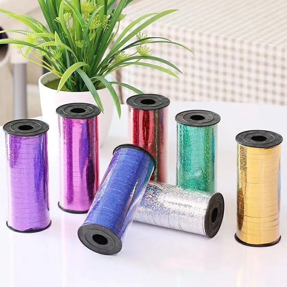 OFFIGAM Ribbon for Balloon Decorations and Wrapping, per Roll, 5 Rolls with Simple Elegant Design