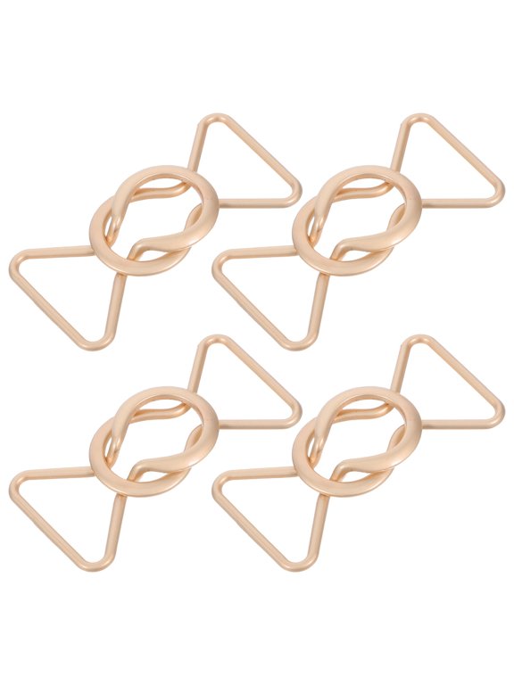 Golden Alloy Decorative Buckle Set for Women, Stylish Metal Buckles 3.0cm, Perfect for Fashion Accessories and Various Occasions