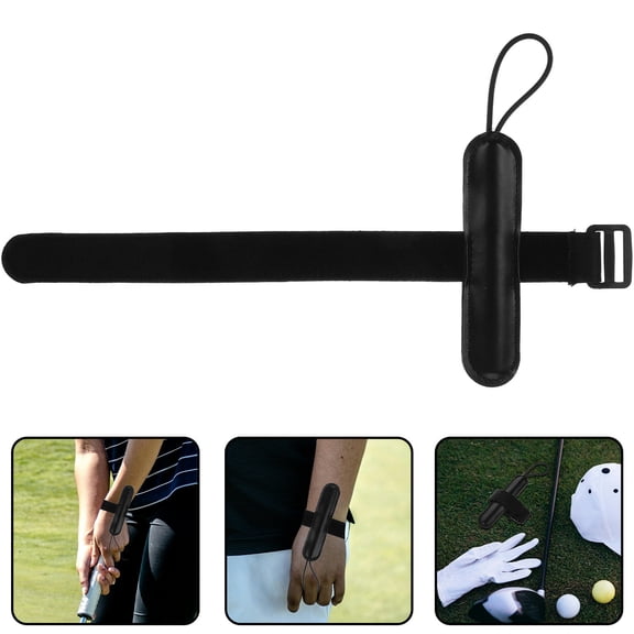 OFFIGAM Golfing Arm Band Black Elastic Swing Trainer for Maintaining Proper Wrist Angle