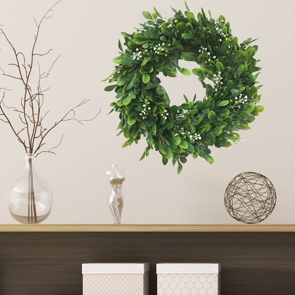 OFFIGAM Green Door Garland for Home Use Holiday Wreath for Front Door Wall Decoration