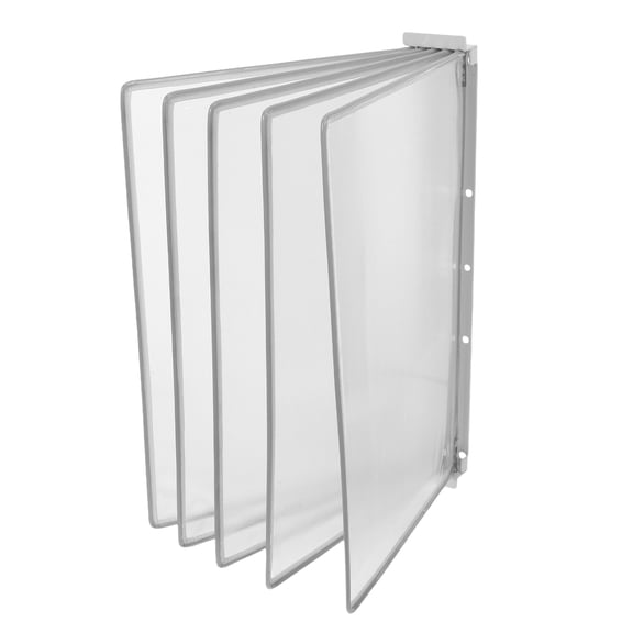 OFFIGAM Grey Wall-Mounted File Rack with Hanging File Holder for Organized and Efficient Document Storage