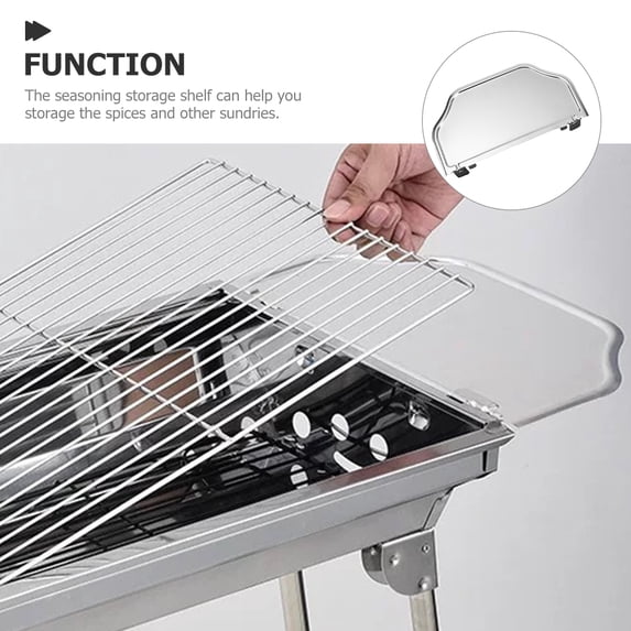 OFFIGAM Portable Grilling Rack Storage Shelf 33.5 x 29 cm BBQ Accessory 1 Piece
