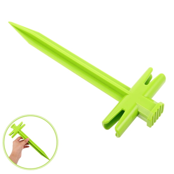 OFFIGAM Ground Screw Anchors For Camping Outdoor Activities With Light Green 1PC