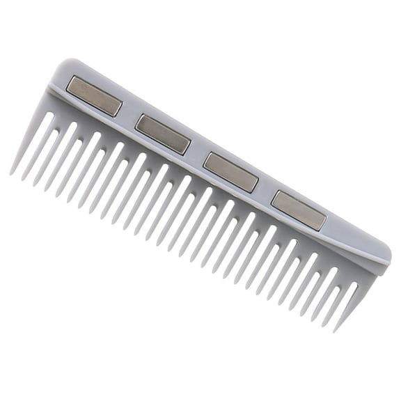 OFFIGAM Hair Cutting Scissor Comb Magnetic Attach Plastic Salon Tool Grey ABS Material