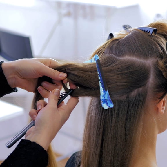 OFFIGAM Hair Highlights Sectioning Clip Dye Sectioning Clip Hair Extension Versatile Hairdressing Tool