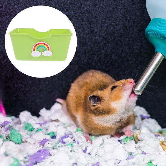 OFFIGAM Elevated ABS Hamster Litter Box Bathtub Shape for Small Pets