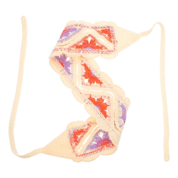 OFFIGAM Vintage Boho Headband for Women, Crochet Hair Scarf Bandana, Stylish Hair Accessory, 1 Pack