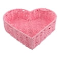 thumbnail image 1 of OFFIGAM Heart Paper Rope Basket Rattan Bread Egg Fruit Basket Platters Woven Organizer Bin For Tea Table Bread Candy Vegetables And Sundries Storage Container Vanity Desktop Decor, 1 of 9
