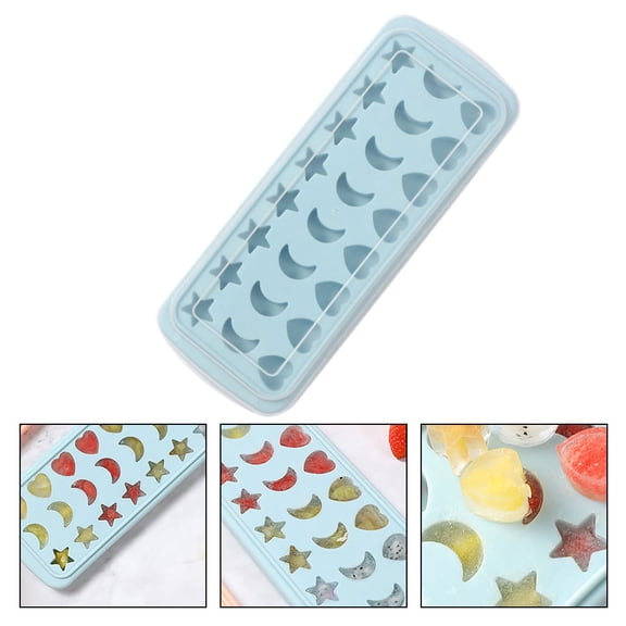 OFFIGAM Heart Shaped Ice Food Grade Cube Maker for Drinks Pudding and Jelly Easy to Clean and Use