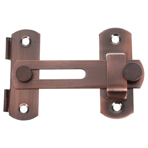 OFFIGAM Heavy Duty Dark Brown Metal Slide Bolt Lock for Secure Gate and Barn Door