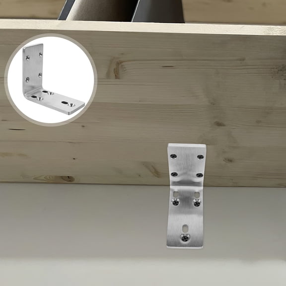 OFFIGAM Heavy Duty L Shelf Brackets Triangular Support for Bathroom Balcony Wall Storage 1 Piece Metal