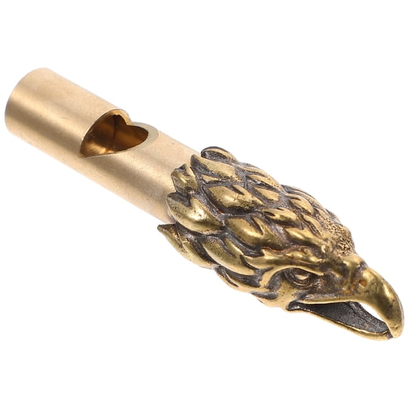 OFFIGAM Hiking Brass Whistle Mini Whistle Emergency Signal Outdoor Sports 1Pack