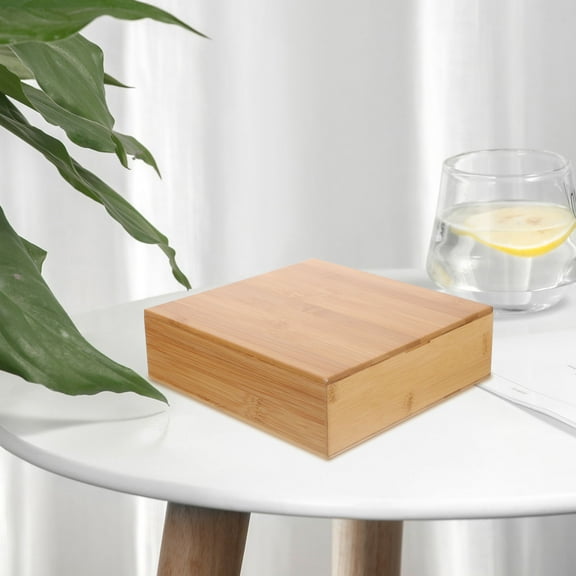 OFFIGAM Home Bamboo Box Decorative Storage For Bedroom 1Set