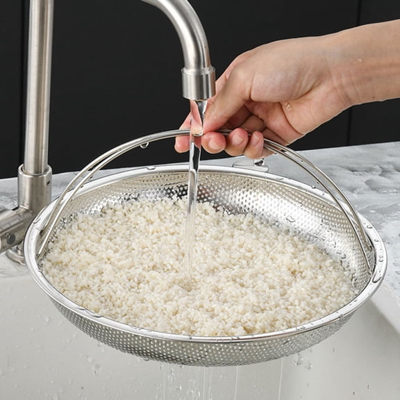 OFFIGAM Home Kitchen Steamer Basket Stainless Steel Mesh Design with Carry Handle