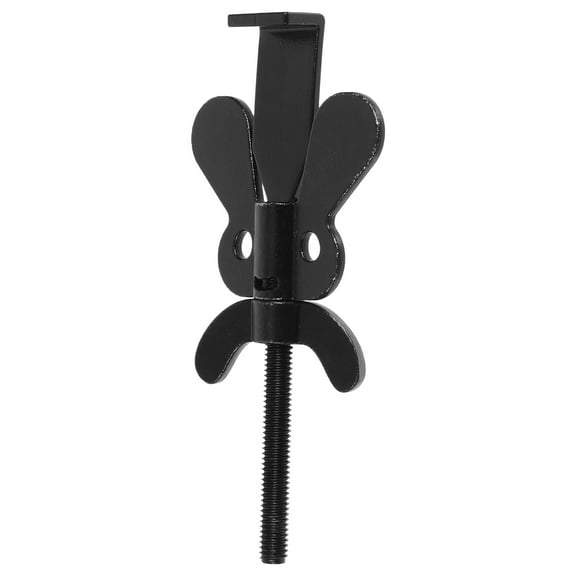 OFFIGAM Metal Portable Door Lock for Home Security Travel Hotel Use Black Heavy Duty