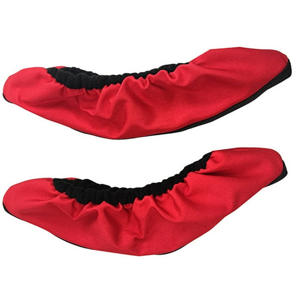 OFFIGAM Ice Skate Blade Covers Red Polyester Protective Guards 1 Pair Skate Accessories