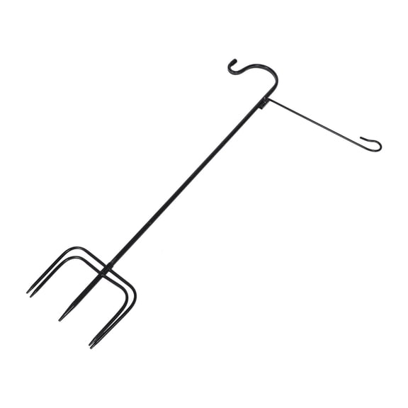 OFFIGAM Iron Shepherd Hook for Yard Hanging Lamp with Easy Installation and Stable Ground Support