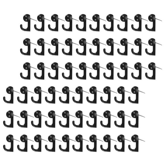 OFFIGAM Jumbo Push Pin Tacks Black , 100 Pieces, Decorative Office and Home Supplies