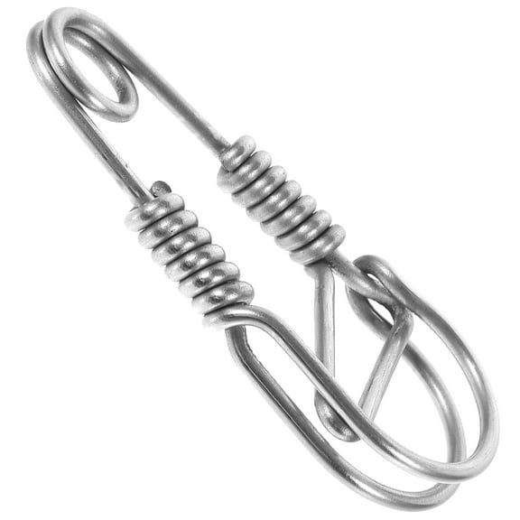 OFFIGAM Keychain Keychain Stainless Steel Hook Shape for General Users 1Pcs